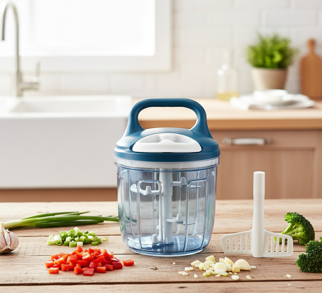 Mini Drawstring Manual Hand Pull Multifunctional Vegetable Cutter